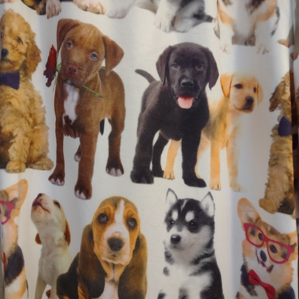 Brief Insanity Puppy Dog Lovers Unisex Lounge Pants Size Small NWT - Picture 5 of 8